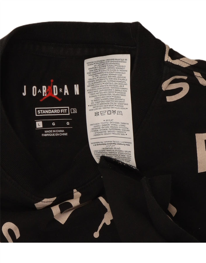 JORDAN Mens Paris Saint- Germain Graphic T-Shirt Top Large Black