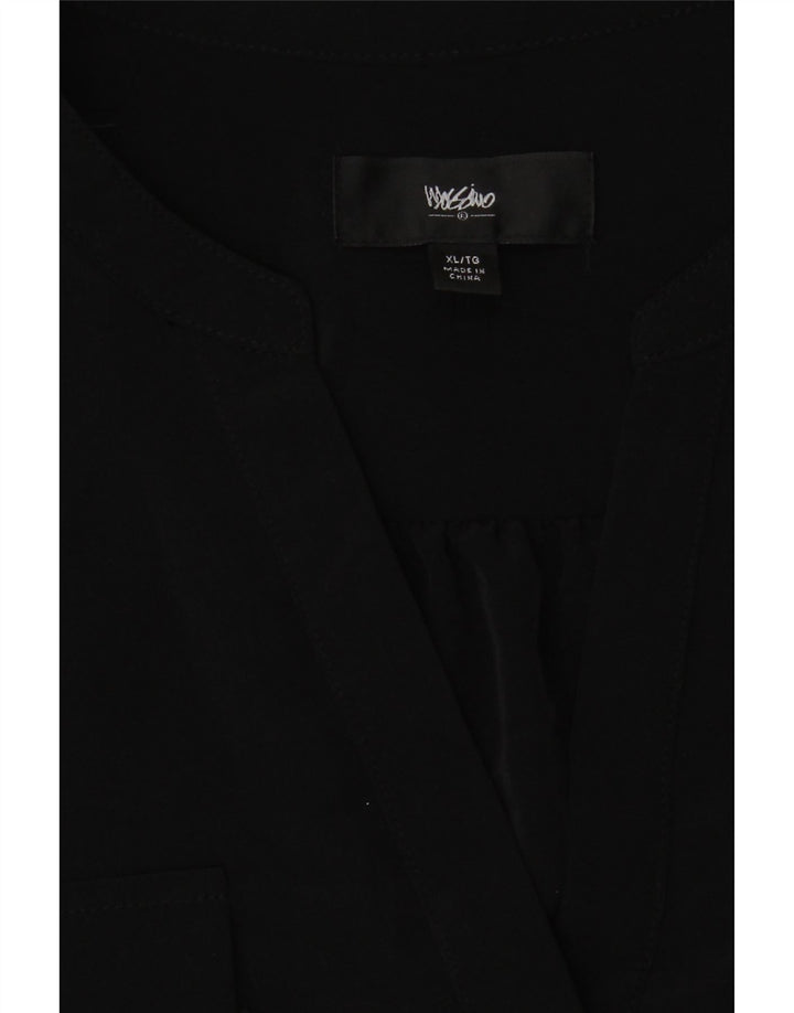 MOSSIMO Womens Pullover Shirt Dress UK 18 XL Black Polyester Vintage Mossimo and Second-Hand Mossimo from Messina Hembry 