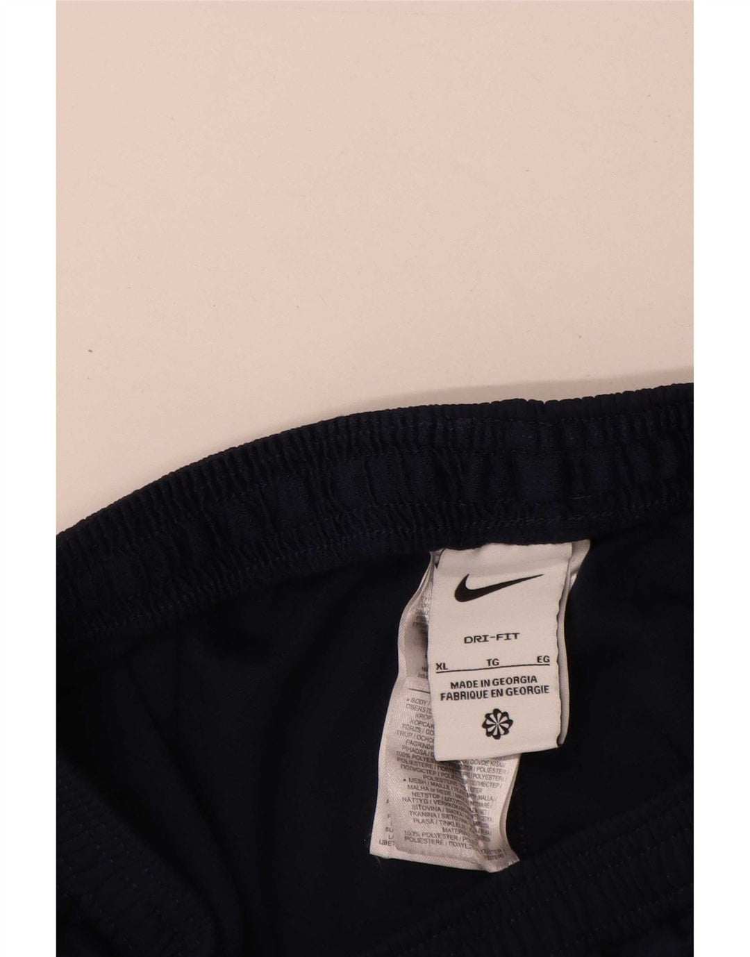 Мужские спортивные брюки Nike Dri Fit XL, темно-синие, полиэстер с цветными блоками