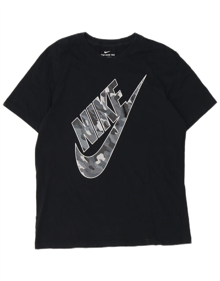 Мужская футболка с рисунком Nike, средний черный