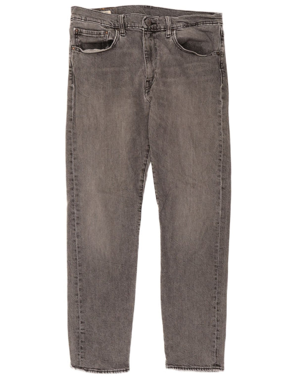 Мужские зауженные джинсы Levi's 502 W34 L32 Серые хлопковые