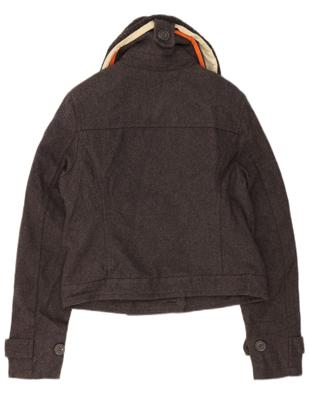 Женский бомбер Superdry UK 14, шерсть среднего серого цвета