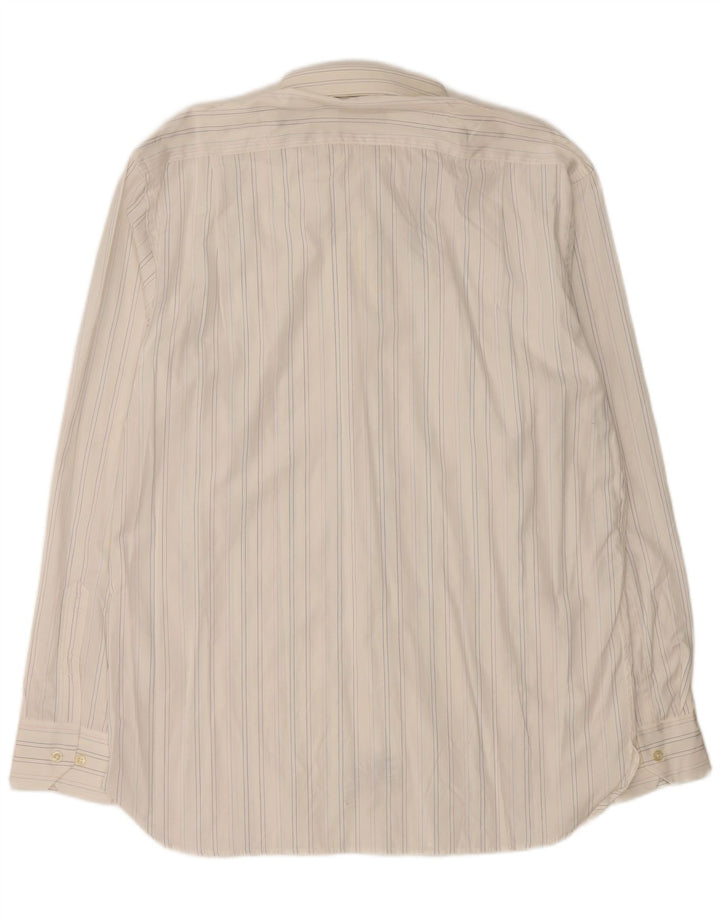 Мужская рубашка MASSIMO DUTTI, размер 43, большая хлопковая белая полоска