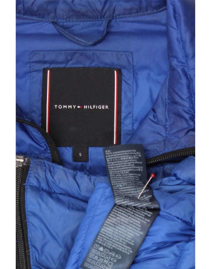 Мужская стеганая куртка Tommy Hilfiger UK 36 маленькая синяя из полиамида