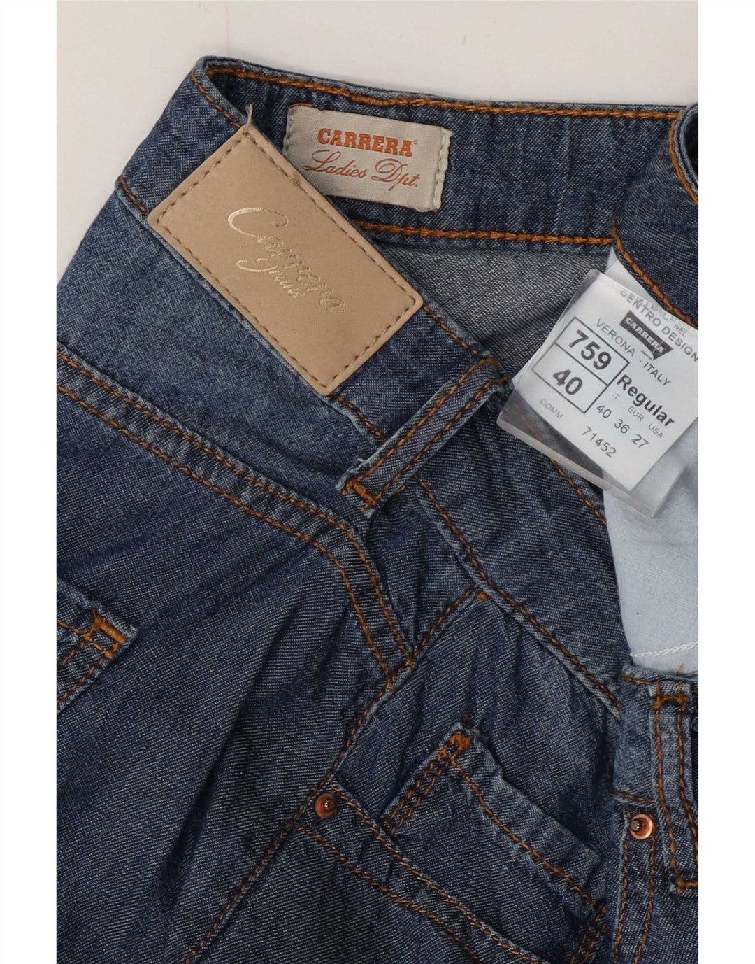 Женские джинсовые шорты Carrera W27, маленькие синие, хлопок