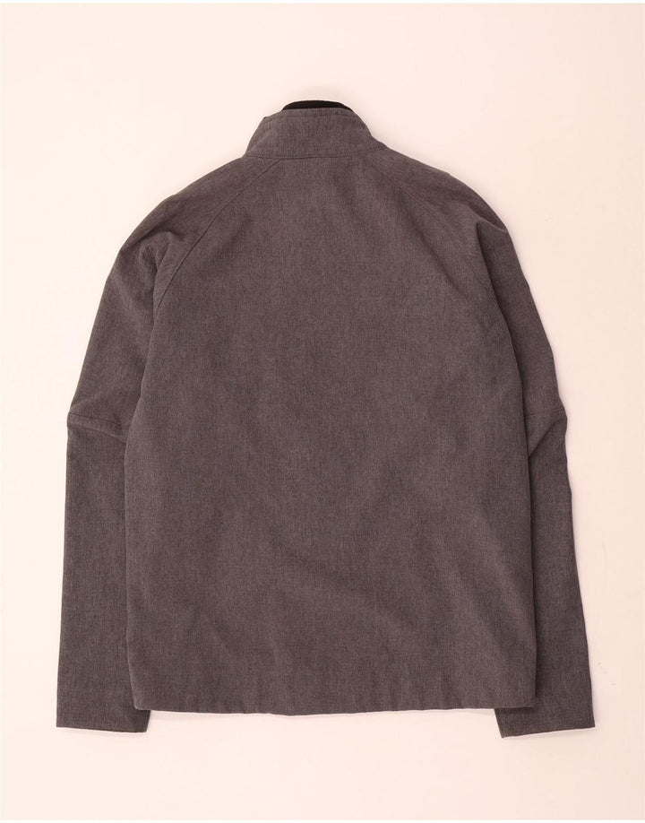 Мужская ветровка Hummel с рисунком UK 40, большая серая полиэстер