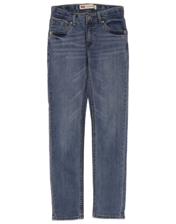 Джинсы скинни Levi's 510 для мальчиков 11–12 лет W26 L28, синий хлопок
