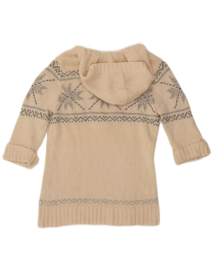 Женский свитер с капюшоном ESPRIT UK 18 XL, бежевый, шерсть Fair Isle