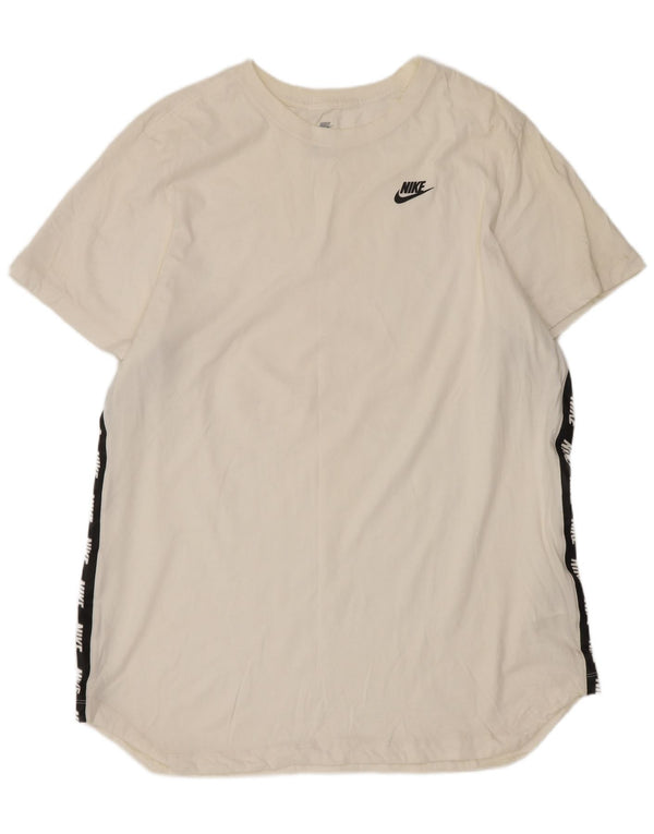 Мужская футболка с рисунком Nike Top XL, белый хлопок с цветными блоками