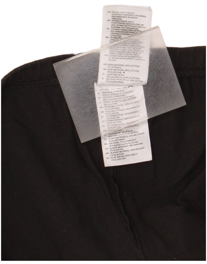 Женские леггинсы Neo Graphic UK 16 ADIDAS, большие черные хлопковые