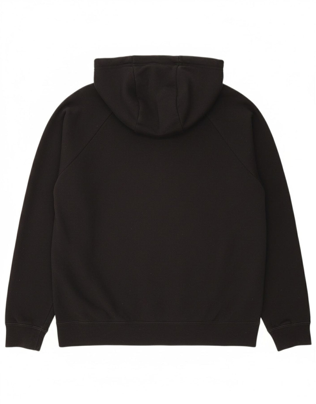 NIKE Mens Zip Hoodie Sweater Medium Black Cotton