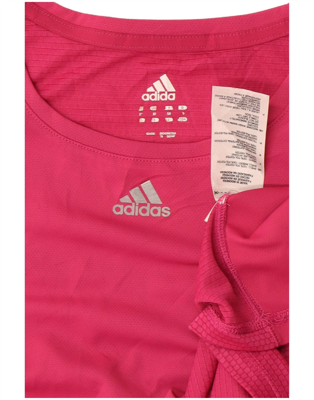Женская футболка Adidas Top UK 18 XL, розовый полиэстер