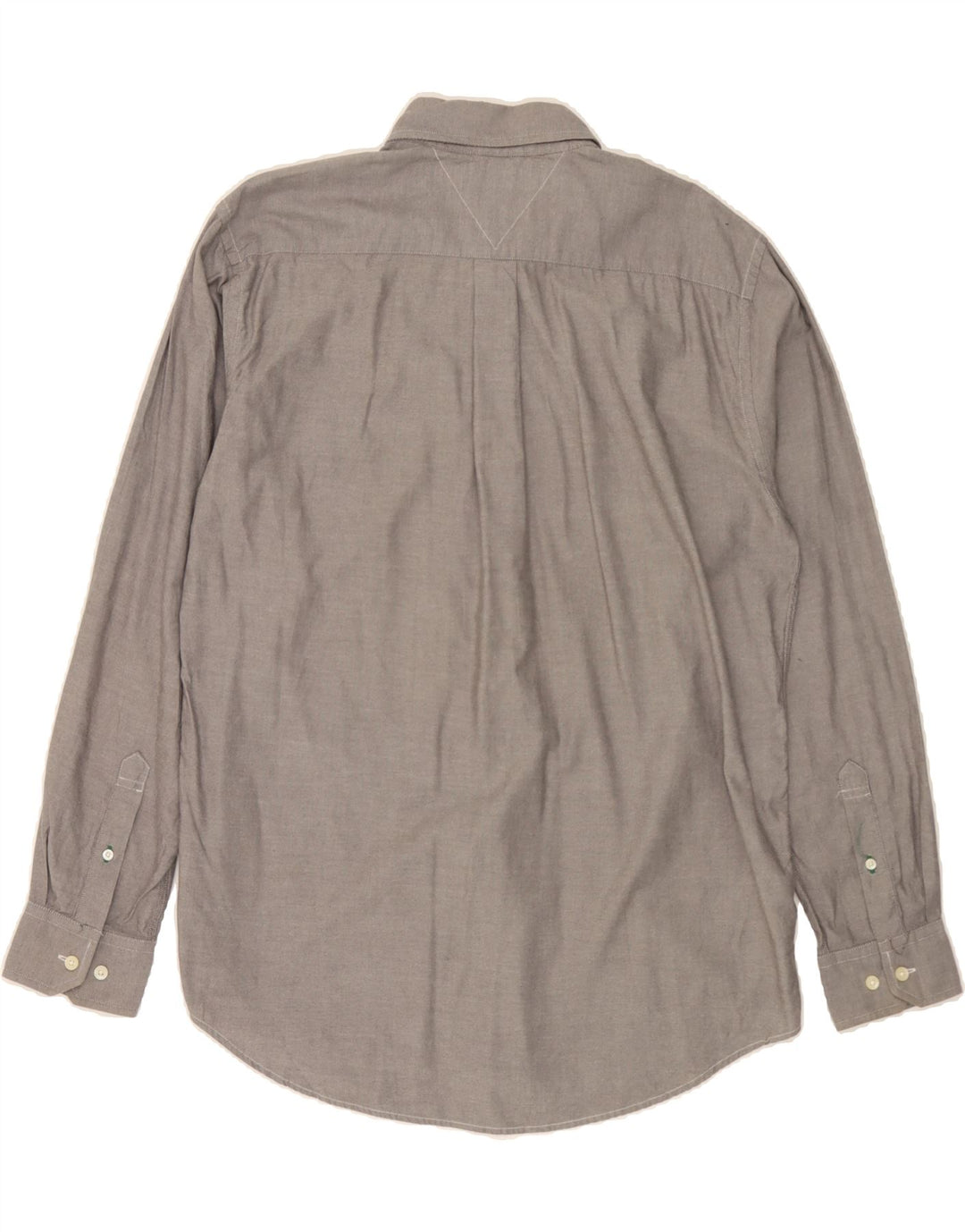 TOMMY HILFIGER Mens Shirt Large Grey Cotton Vintage Tommy Hilfiger and Second-Hand Tommy Hilfiger from Messina Hembry 