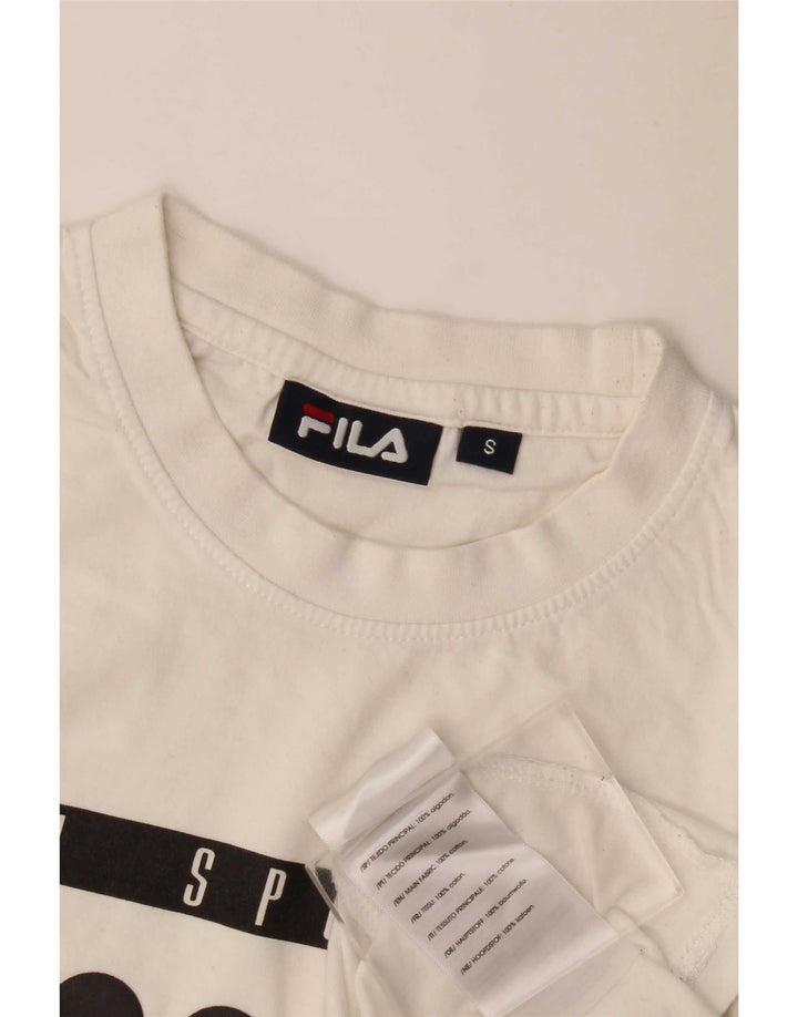 Fila Мужская футболка с рисунком, маленький белый хлопок
