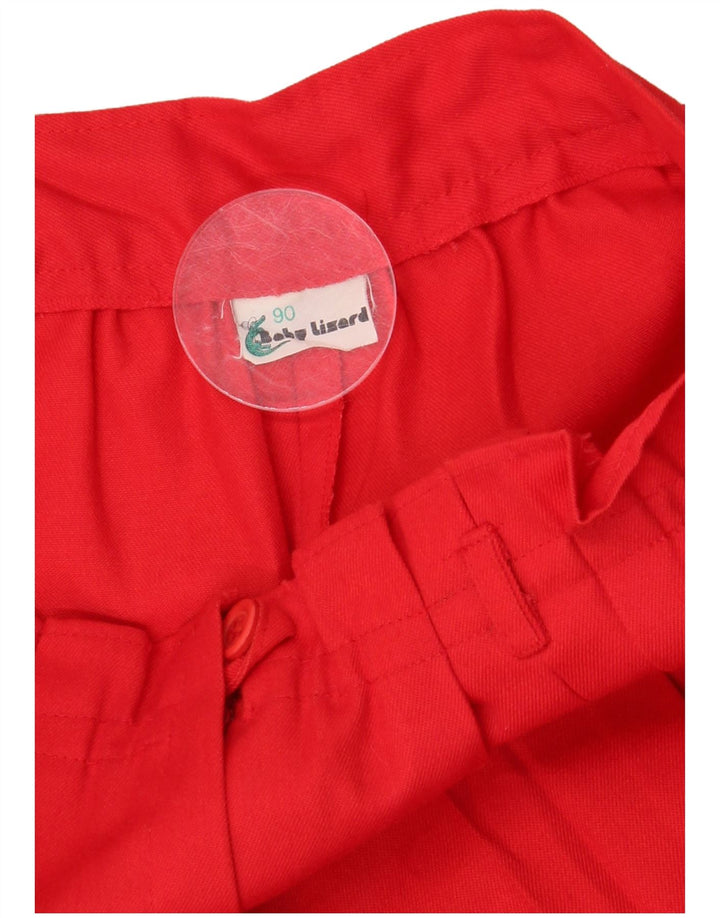 ВИНТАЖНЫЕ женские капри с завышенной талией на крючках W28 L18, красный полиэстер