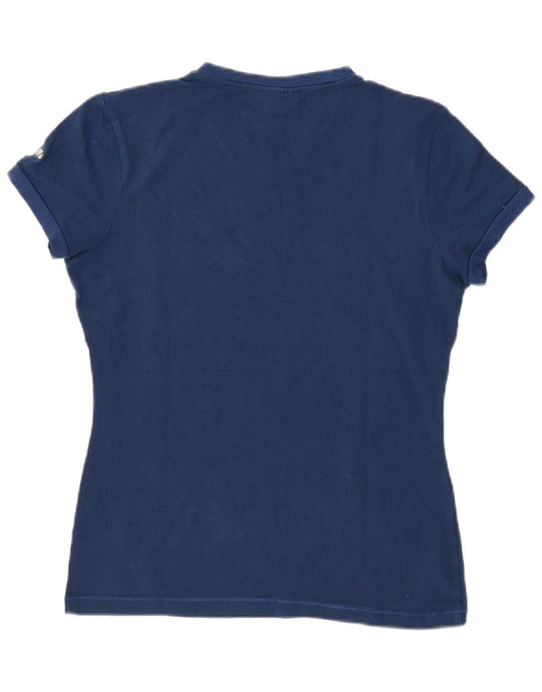 ELLESSE Женская футболка с рисунком Top UK 14, большой темно-синий хлопок