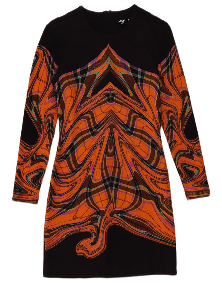 Женское платье-футляр с абстрактным узором Desigual UK 12, средний черный