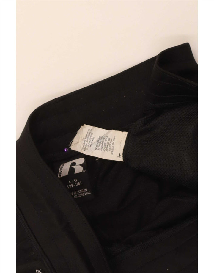 Мужские спортивные шорты Russell Athletic Dri-Power, большие черные из полиэстера