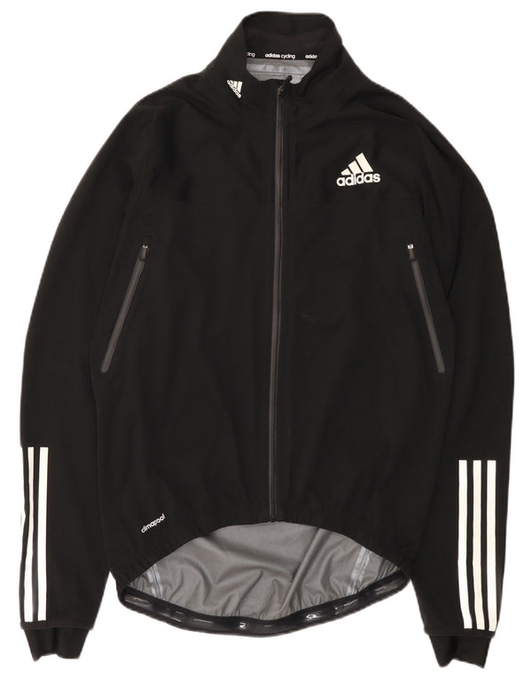 Adidas Womens Climacool Rain Jacket UK 14 Medium Black Polyester