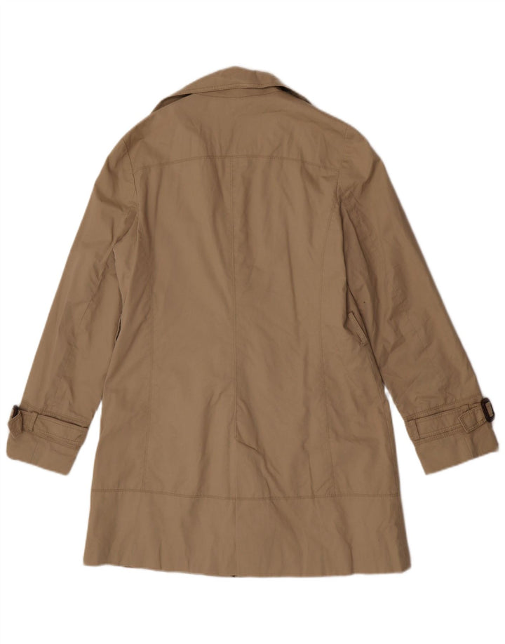 Женский тренч Zara UK 14, средний бежевый, хлопок