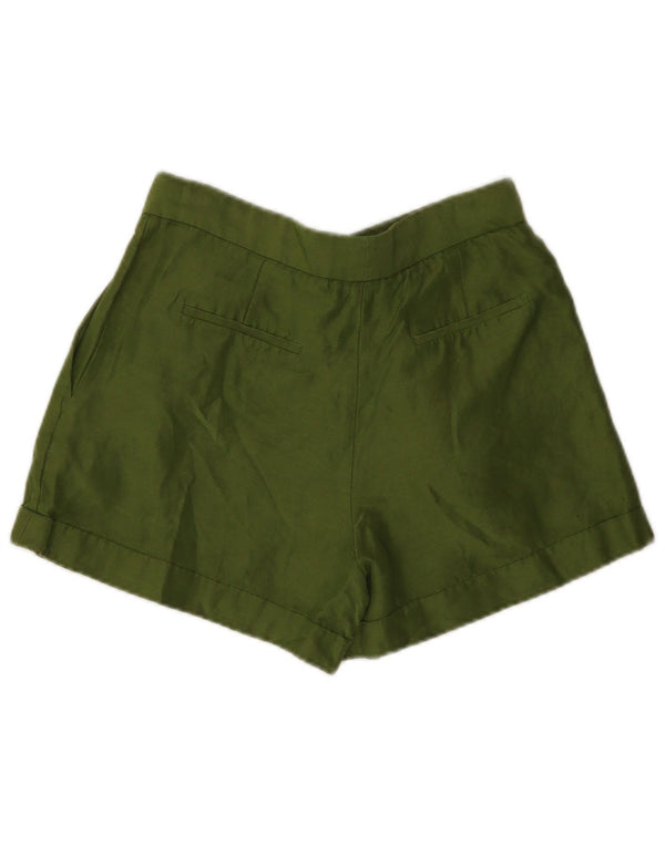 Женские шорты чинос Massimo Dutti EU 36 XS W26 Зеленые льняные