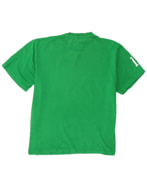 Мужская футболка с рисунком Champion 2XL, зеленый хлопок