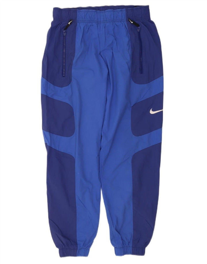 Мужские спортивные брюки Nike, джоггеры, средний синий, нейлон с цветными блоками