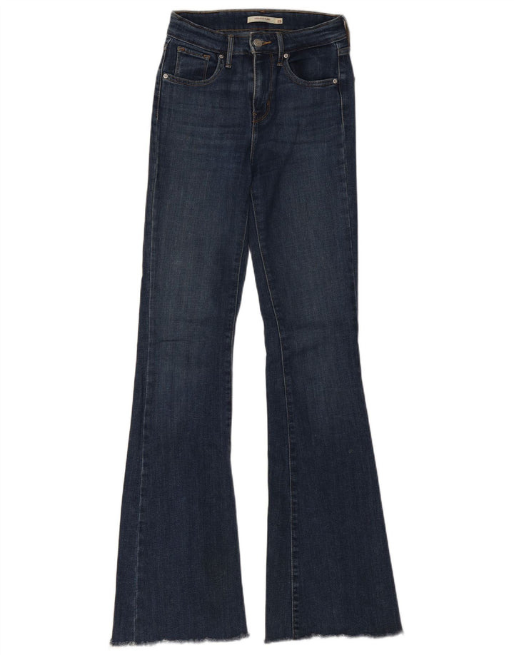 Женские расклешенные джинсы Levi's с высокой посадкой W25 L32 Темно-синий хлопок
