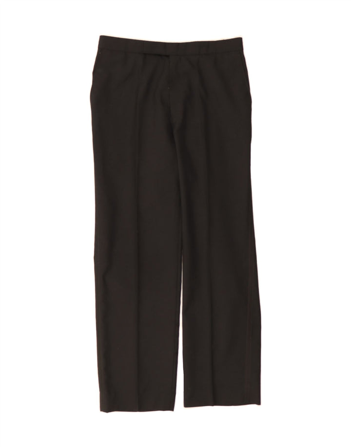 CANDA Mens Straight Suit Trousers W34 L29 Black Polyester Vintage Canda and Second-Hand Canda from Messina Hembry 