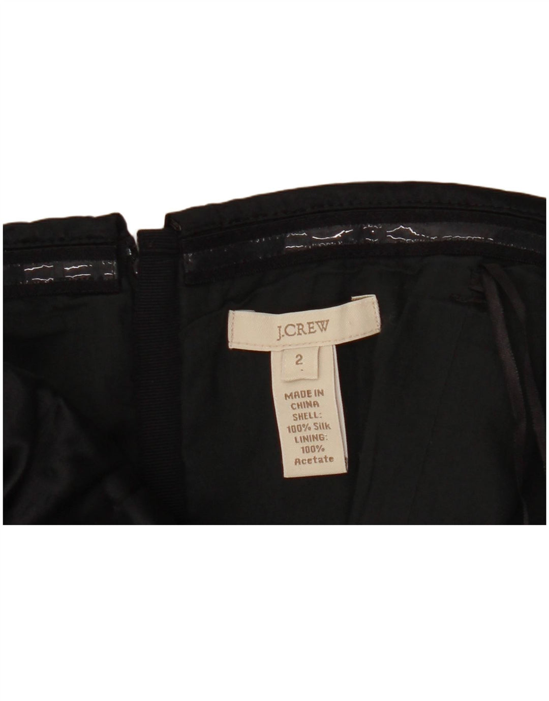 Женское мини-платье без бретелек J. CREW, США 2, XS, черное, шелковое