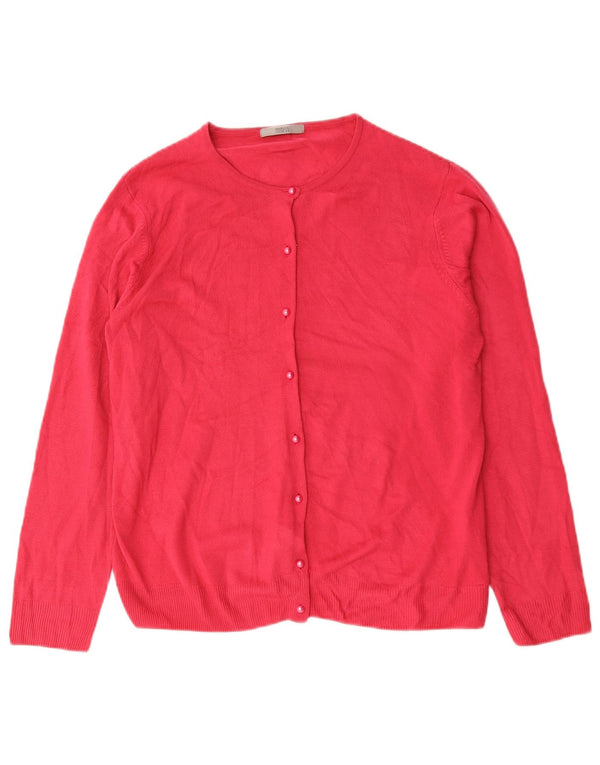 Женский кардиган Marks & Spencer UK 18 XL Розовый акрил