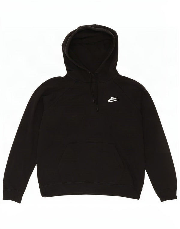 Мужской джемпер с капюшоном Nike, средний черный, хлопковый, спортивный