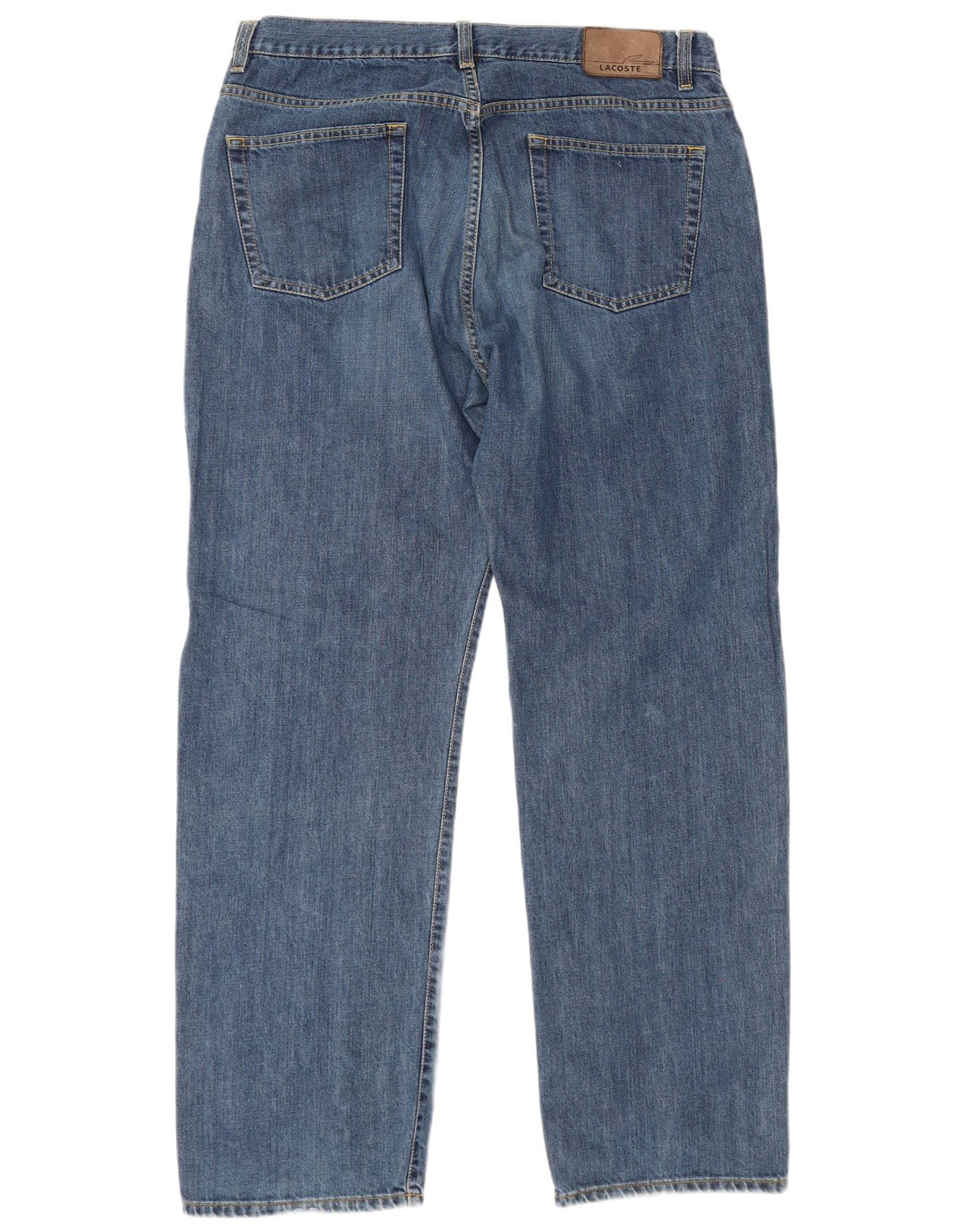 Мужские прямые джинсы Lacoste, размер 48 XL W36 L31, синий хлопок