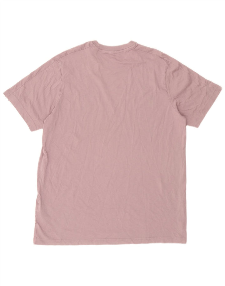 Мужская футболка Adidas Top большого размера из хлопка фиолетового цвета