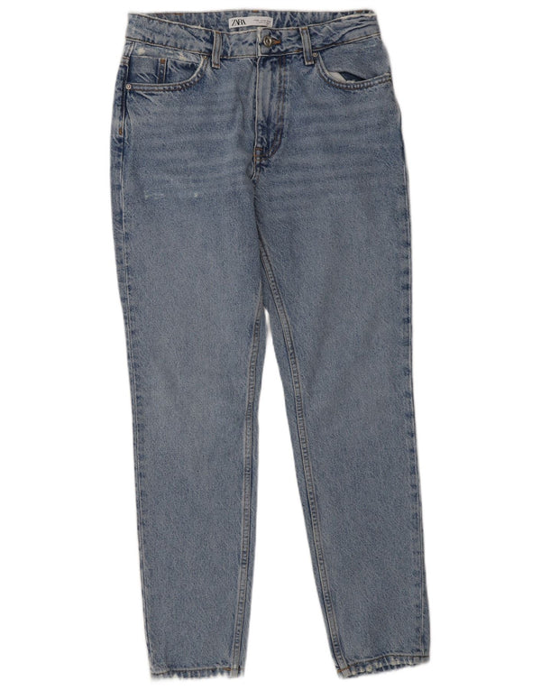 Женские потертые джинсы скинни Zara EU 36 XS W26 L30 синие