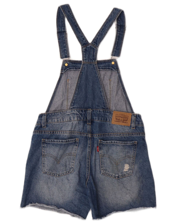Джинсовые шорты Levi's для девочек, 11–12 лет, W26, синий хлопок
