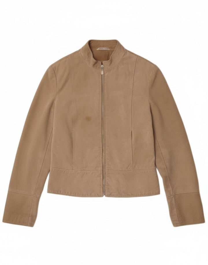 Куртка женская замшевая Privilegi IT 42 Medium Бежевая Кожаная