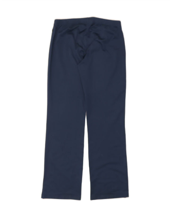 ASICS Womens Tracksuit Trousers UK 14 Large  Navy Blue Polyester Vintage Asics and Second-Hand Asics from Messina Hembry 