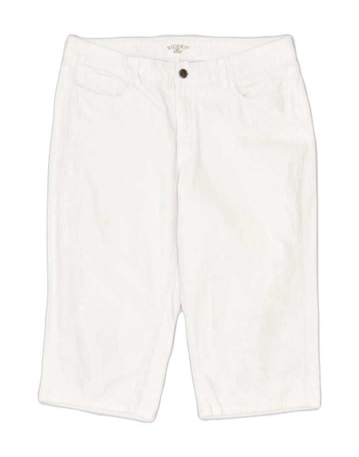 LEE Womens Capri Trousers W36 L18 White Cotton Classic | Vintage | Thrift | Second-Hand | Used Clothing | Messina Hembry 