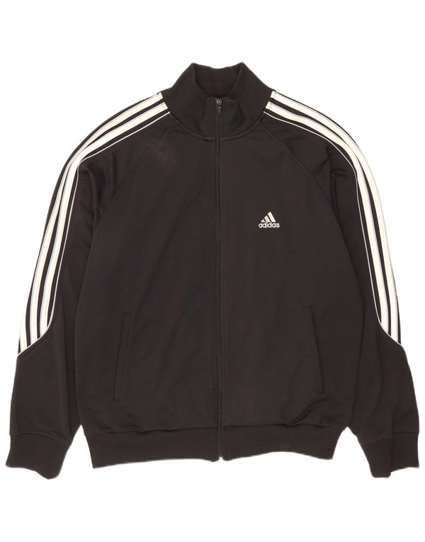 Мужская спортивная куртка Adidas UK 44/46, большой черный полиэстер