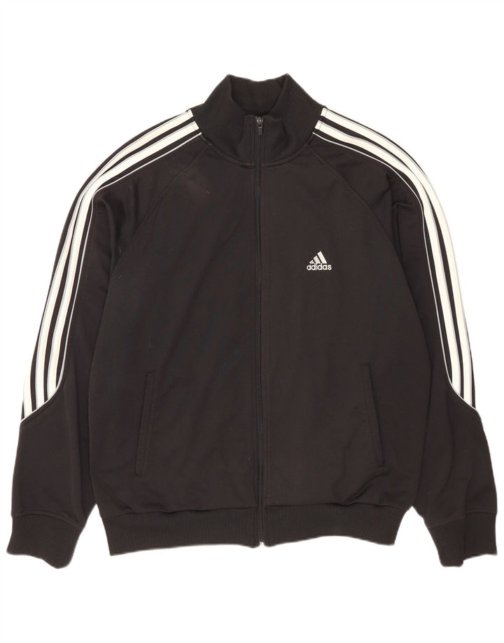 Мужская спортивная куртка Adidas UK 44/46, большой черный полиэстер
