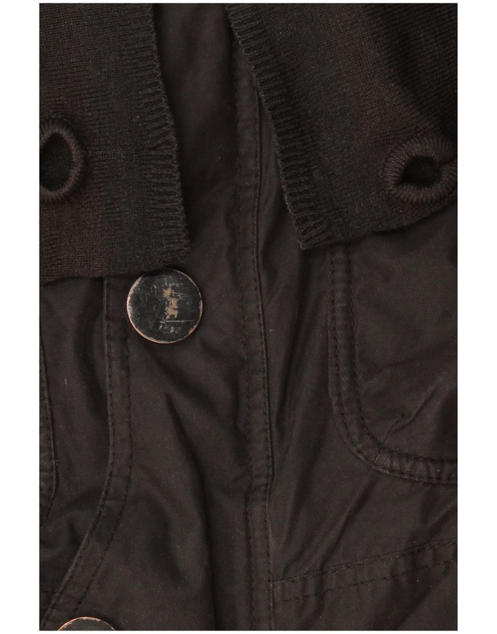 Мужская куртка KHUJO с капюшоном UK 38, средний черный полиэстер