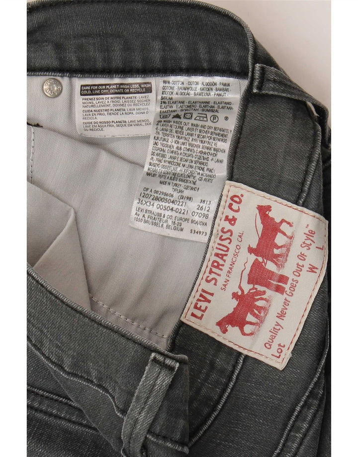 Мужские прямые джинсы Levi's W36 L34 серые, хлопок