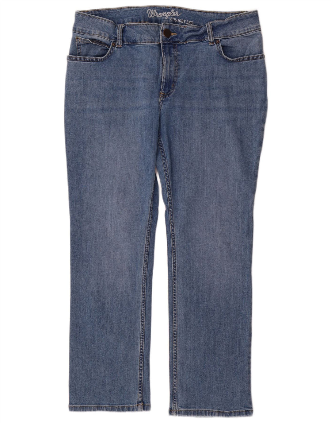 Женские прямые джинсы Wrangler W32 L30 синие, хлопок