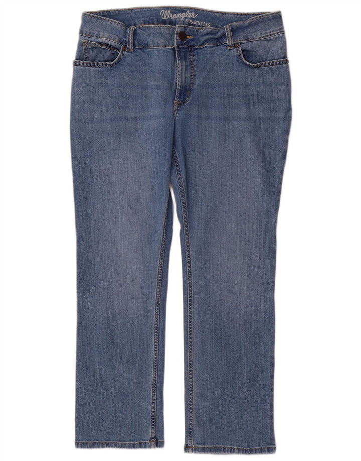 Женские прямые джинсы Wrangler W32 L30 синие, хлопок