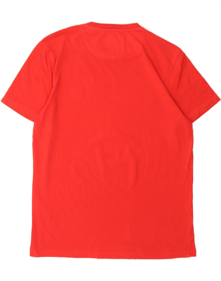 LYLE & SCOTT Mens T-Shirt Top Medium Red Cotton Vintage Lyle & Scott and Second-Hand Lyle & Scott from Messina Hembry 