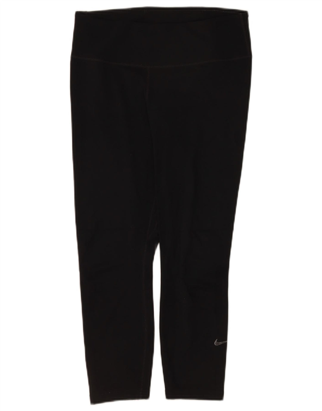 Женские леггинсы-капри Nike Dri Fit UK 12, средний черный, полиэстер