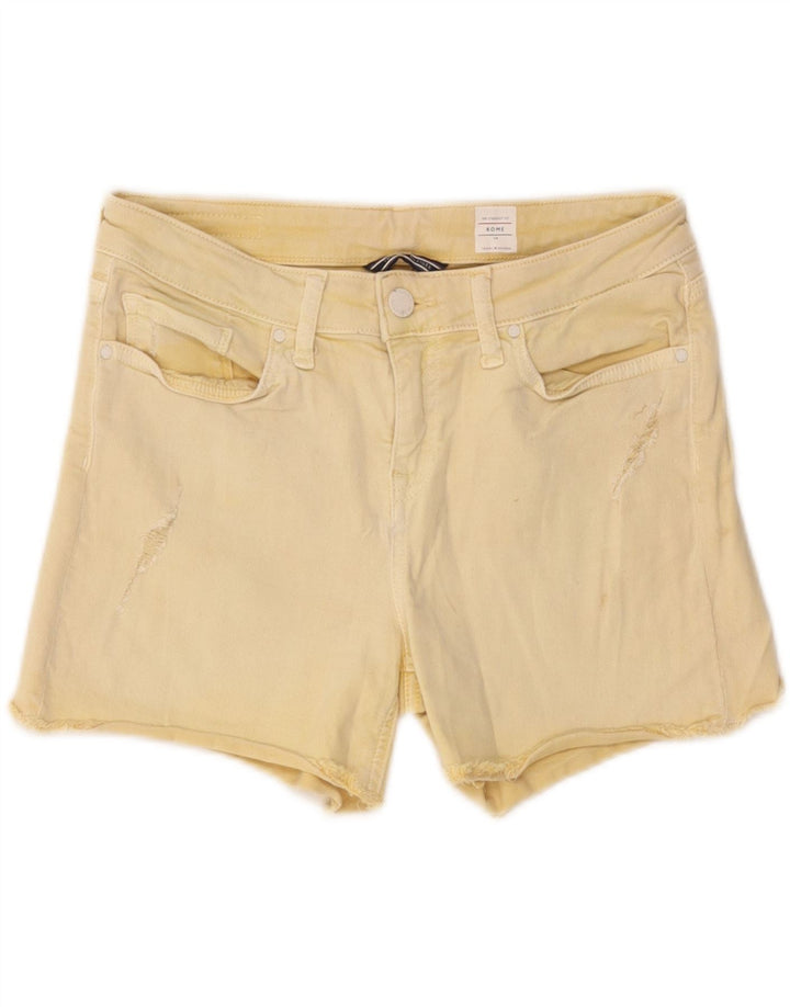 Женские джинсовые шорты Tommy Hilfiger W28, хлопок среднего желтого цвета