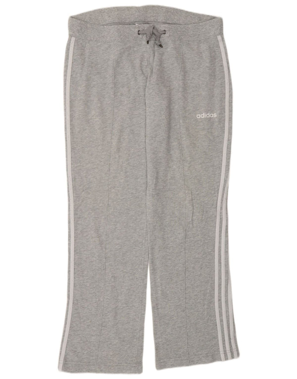 Женские спортивные брюки Adidas UK 14, хлопок среднего серого цвета
