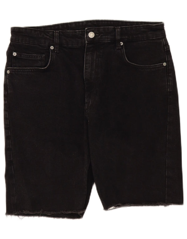 Мужские джинсовые шорты Zara EU 42, большие W32, черные